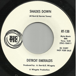 Detroit Emeralds Shades Down / Ode To Billy Joe Vinyl 7" USED