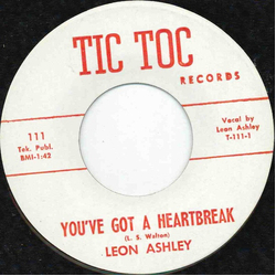 Leon Ashley You've Got A Heartbreak Vinyl 7" USED