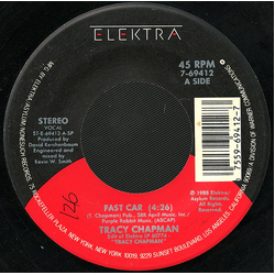 Tracy Chapman Fast Car Vinyl 7" USED