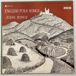 John Runge English Folk Songs Vinyl LP USED