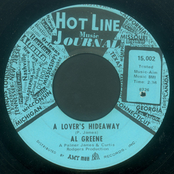 Al Green A Lover's Hideaway / I’ll Be Good To You Vinyl 7" USED