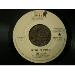 Vee Allen Love Is All Around Me / Trying To Forget USED VINYL 7INCH 45 RPM PROMO