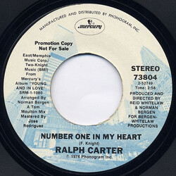 Ralph Carter Number One In My Heart USED VINYL 7INCH 45 RPM PROMO