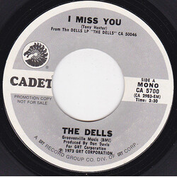 The Dells I Miss You USED VINYL 7INCH 45 RPM SINGLE PROMO STEREO MONO