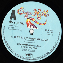 Grandmaster Flash & The Furious Five It's Nasty (Genius Of Love) / The Birthday Party Vinyl 12" USED