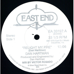 Dan Hartman Relight My Fire Vinyl 12" USED