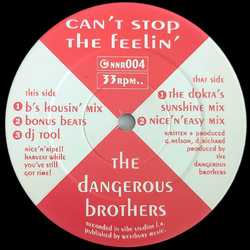 The Dangerous Brothers Can't Stop The Feelin' Vinyl 12" USED