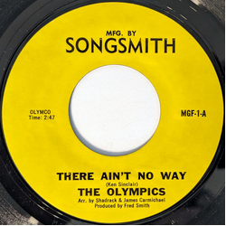 The Olympics There Ain't No Way Vinyl 7" USED