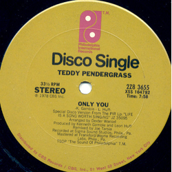 Teddy Pendergrass Only You / Get Up, Get Down, Get Funky, Get Loose Vinyl 12" USED