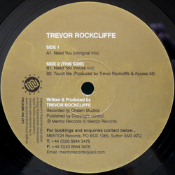 Trevor Rockcliffe Need You Vinyl 12" USED