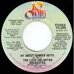 Love Unlimited Orchestra My Sweet Summer Suite USED VINYL 7INCH PROMO STEREO MONO
