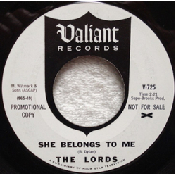 The Lords Of London She Belongs To Me Vinyl 7" USED
