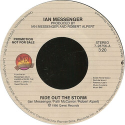 Ian Messenger Ride Out The Storm USED VINYL 7INCH 45 RPM PROMO