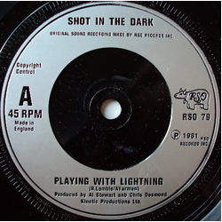 Shot In The Dark (3) Playing With Lightning Vinyl 7" USED