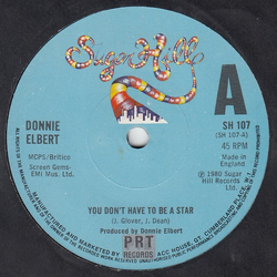 Donnie Elbert You Don't Have To Be A Star Vinyl 7" USED