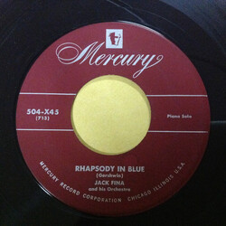 Jack Fina Rhapsody In Blue USED VINYL 7INCH 45 RPM