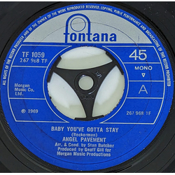 Angel Pavement Baby You've Gotta Stay Vinyl 7" USED
