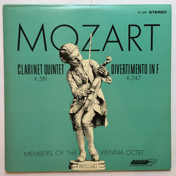 Wolfgang Amadeus Mozart / Mitglieder Des Wiener Oktetts Clarinet Quintet K.581 · Divertimento In F K.247 Vinyl LP USED