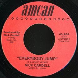 Nick Cardell Everybody Jump / I Stand Alone Vinyl 7" USED