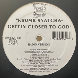 Krumb Snatcha Gettin Closer To God Vinyl 12" USED
