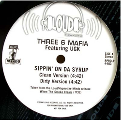 Three 6 Mafia Sippin' On Da Syrup Vinyl 12" USED