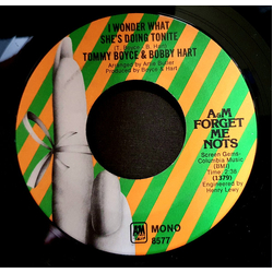 Boyce & Hart I Wonder What She's Doing Tonite / Alice Long (You're Still My Favorite Girlfriend) Vinyl 7" USED