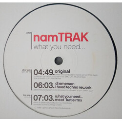 NamTRAK What You Need USED VINYL 12INCH PROMO