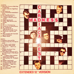 Madness Cardiac Arrest (Extended 12" Version) Vinyl 12" USED