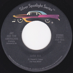 Jay & The Americans Cara Mia / Let's Lock The Door (And Throw Away The Key) Vinyl 7" USED