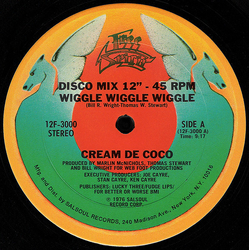 Cream De Coco Wiggle Wiggle Wiggle / Disco Strut Vinyl 12" USED