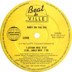 Andy On The Eve Love Vinyl 12" USED
