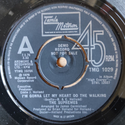 The Supremes I'm Gonna Let My Heart Do The Walking Vinyl 7" USED