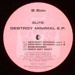 Elite (5) Destroy Minimal EP Vinyl 12" USED