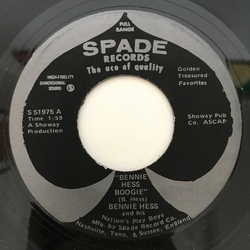 Bennie Hess And His Nation's Play Boys Bennie Hess Boogie Vinyl 7" USED