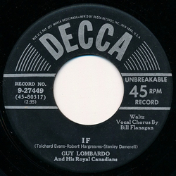 Guy Lombardo And His Royal Canadians If Vinyl 7" USED