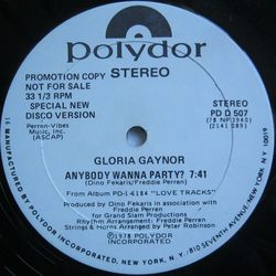 Gloria Gaynor Anybody Wanna Party? Vinyl 12" USED