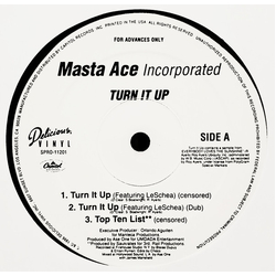 Masta Ace Incorporated Turn It Up / Top Ten List Vinyl 12" USED