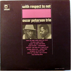 The Oscar Peterson Trio With Respect To Nat Vinyl LP USED