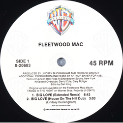 Fleetwood Mac Big Love Vinyl 12" USED