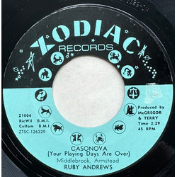 Ruby Andrews Casonova (Your Playing Days Are Over) Vinyl 7" USED
