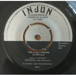 Joe Poovey 10 Long Fingers (On 88 Keys) / Thrill Of Love Vinyl 7" USED