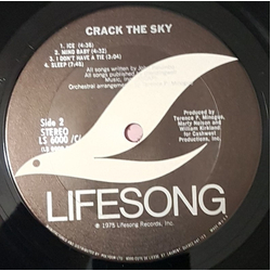Crack The Sky Crack The Sky Vinyl LP USED