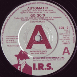 Go-Go's Automatic Vinyl 7" USED