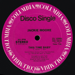 Jackie Moore This Time Baby Vinyl 12" USED