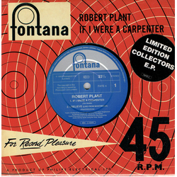 Robert Plant If I Were A Carpenter Vinyl 7" USED