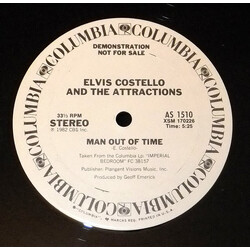 Elvis Costello & The Attractions Man Out Of Time Vinyl 12" USED