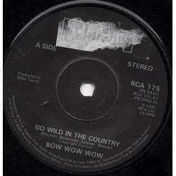 Bow Wow Wow Go Wild In The Country Vinyl 7" USED