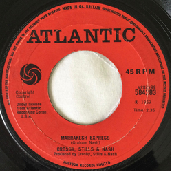 Crosby, Stills & Nash Marrakesh Express Vinyl 7" USED