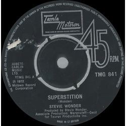 Stevie Wonder Superstition Vinyl 7" USED