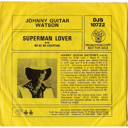 Johnny Guitar Watson Superman Lover Vinyl 7" USED